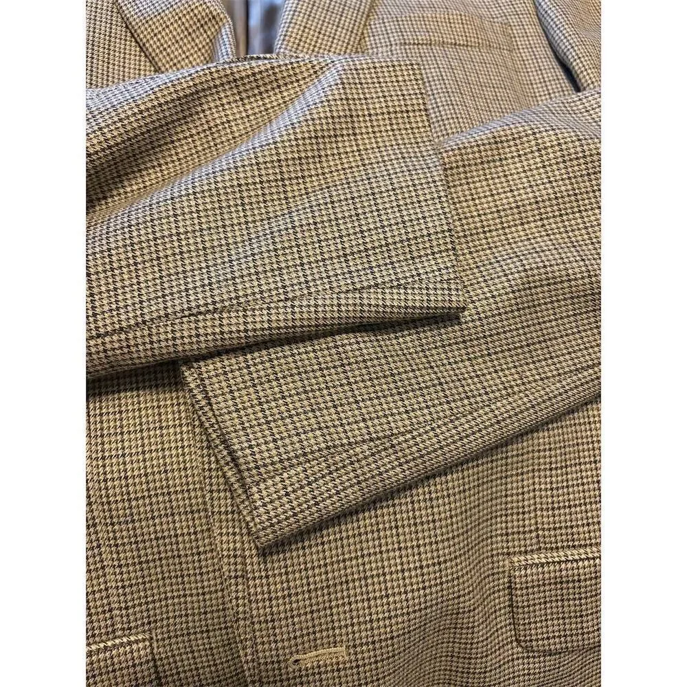 Michael Kors Men's Black Check Blazer Jacket Size 42 LFormal Wear